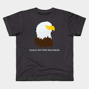 Eagle Pattern Baldness - Bald Eagle Bird Humour Design Kids T-Shirt